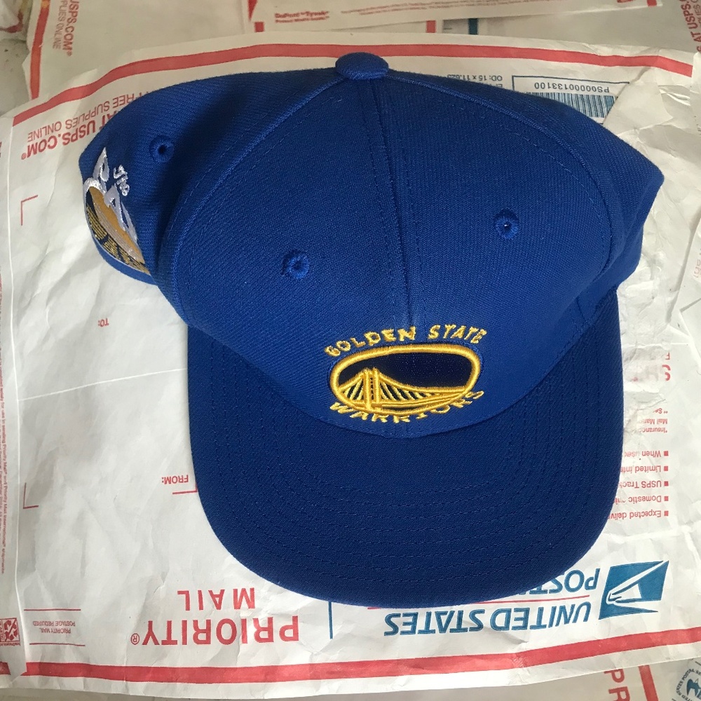 Men's Mitchell & Ness Royal Golden State Warriors Snapback Hat